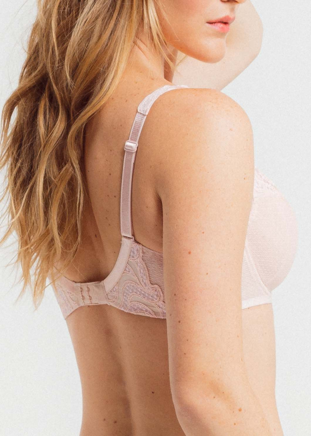 Soutien-gorge emboitant  armatures Louisa Bracq Nude Rose